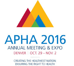 Logo, APHA 2016 Annual Meeting and Expo, Denver, Oct. 29-Nov. 3