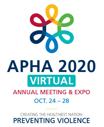 logo, APHA 2020 Virtual Annual Meeting and Expo, Oct. 24-28, Creating the Healthiest Nation: Preventing Violence