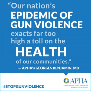 Our nation's epidemic of gun violence exacts far too high a toll on the HEALTH of our communities
