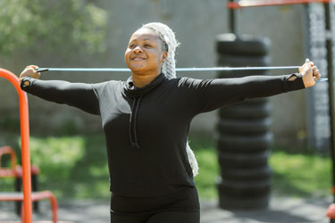 Woman exercising