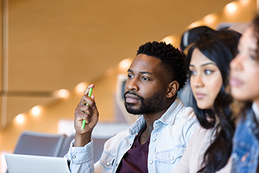 College students take part in a class