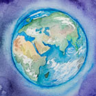 Earth Day illustration of planet